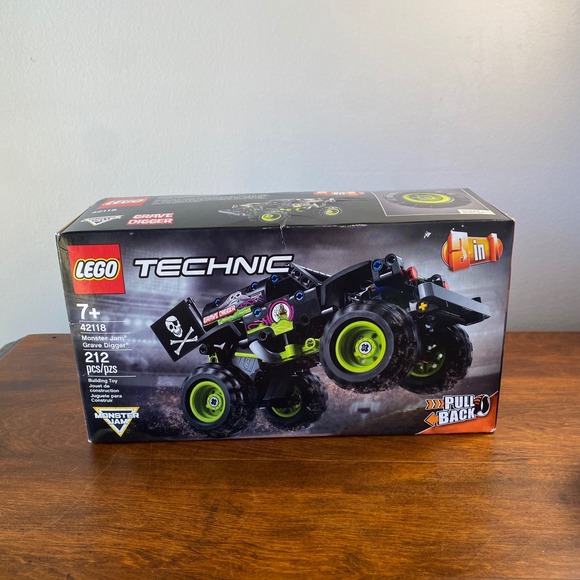 LEGO Technic 42118 Monster Jam Grave Digger Truck 212 Pcs Building Set - Picture 1 of 4